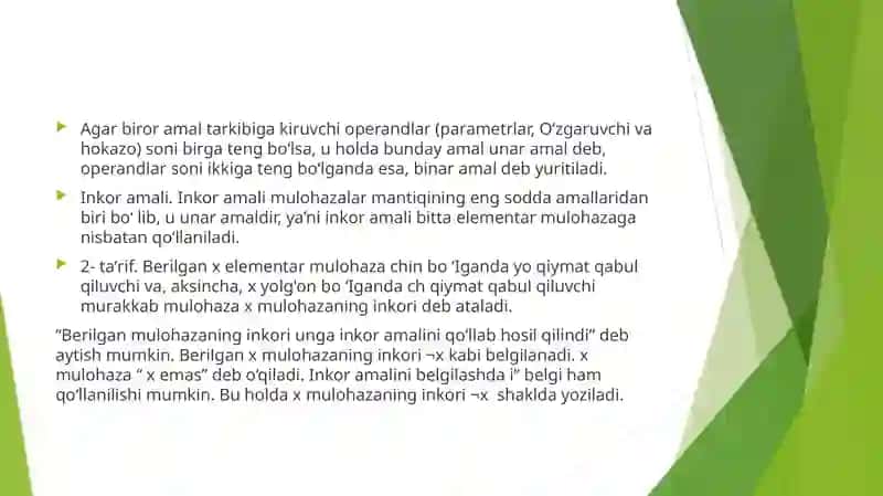 Diskret matematika fanidan bajarilgan taqdimot 4