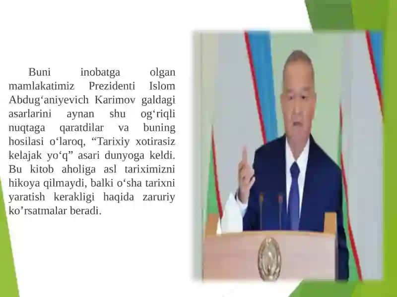 Tarixiyxotirasizkelajakyo’q 4