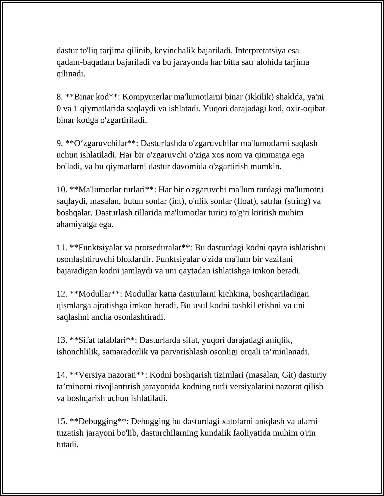 KODLAR HAQIDA 4