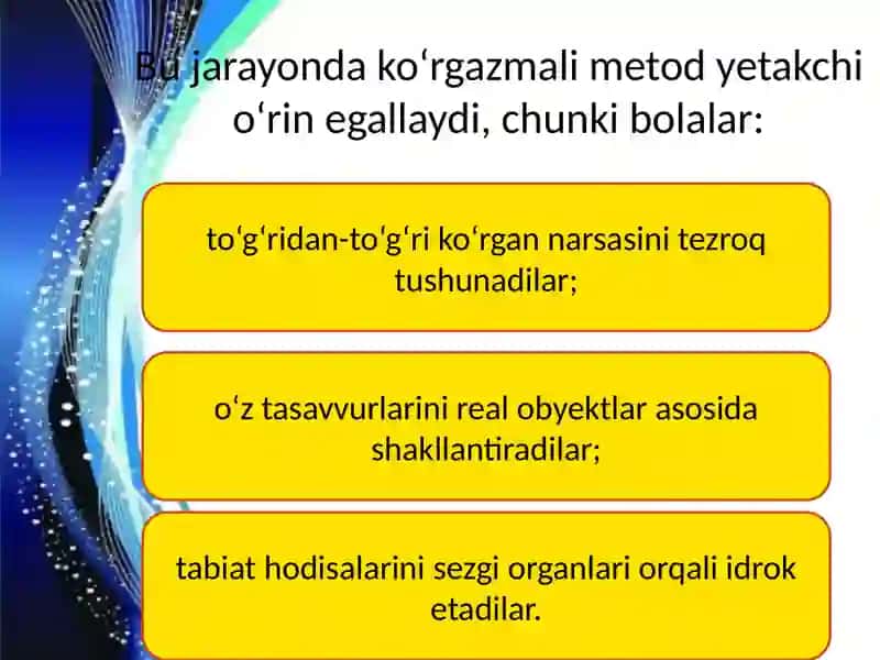 Tabiat bilan tanishtirish metodikasi 4