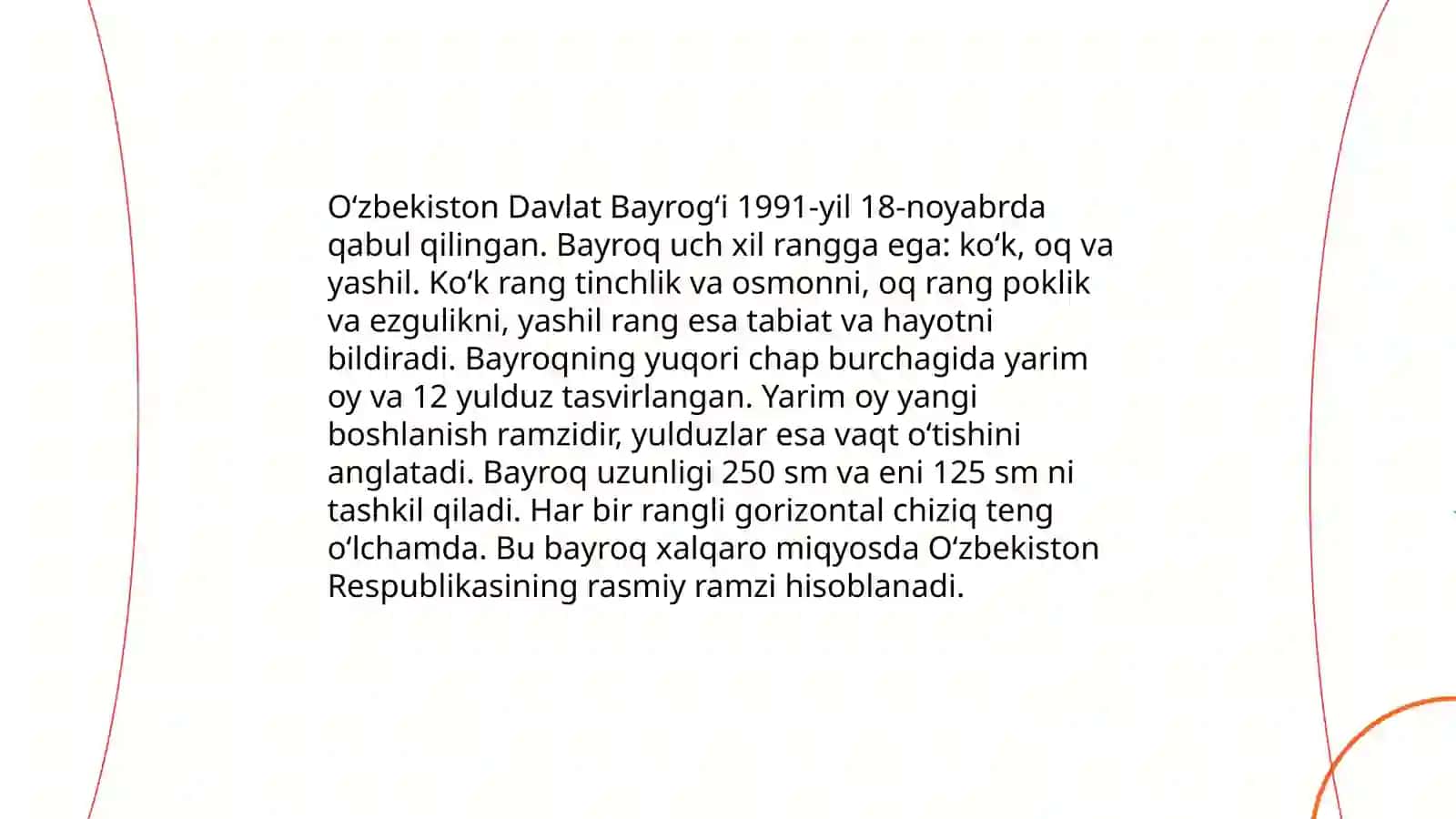 Davlat ramzlari. Mustaqil Oʻzbekistonda hokimiyatlar boʻlinishi prinsiplari 4