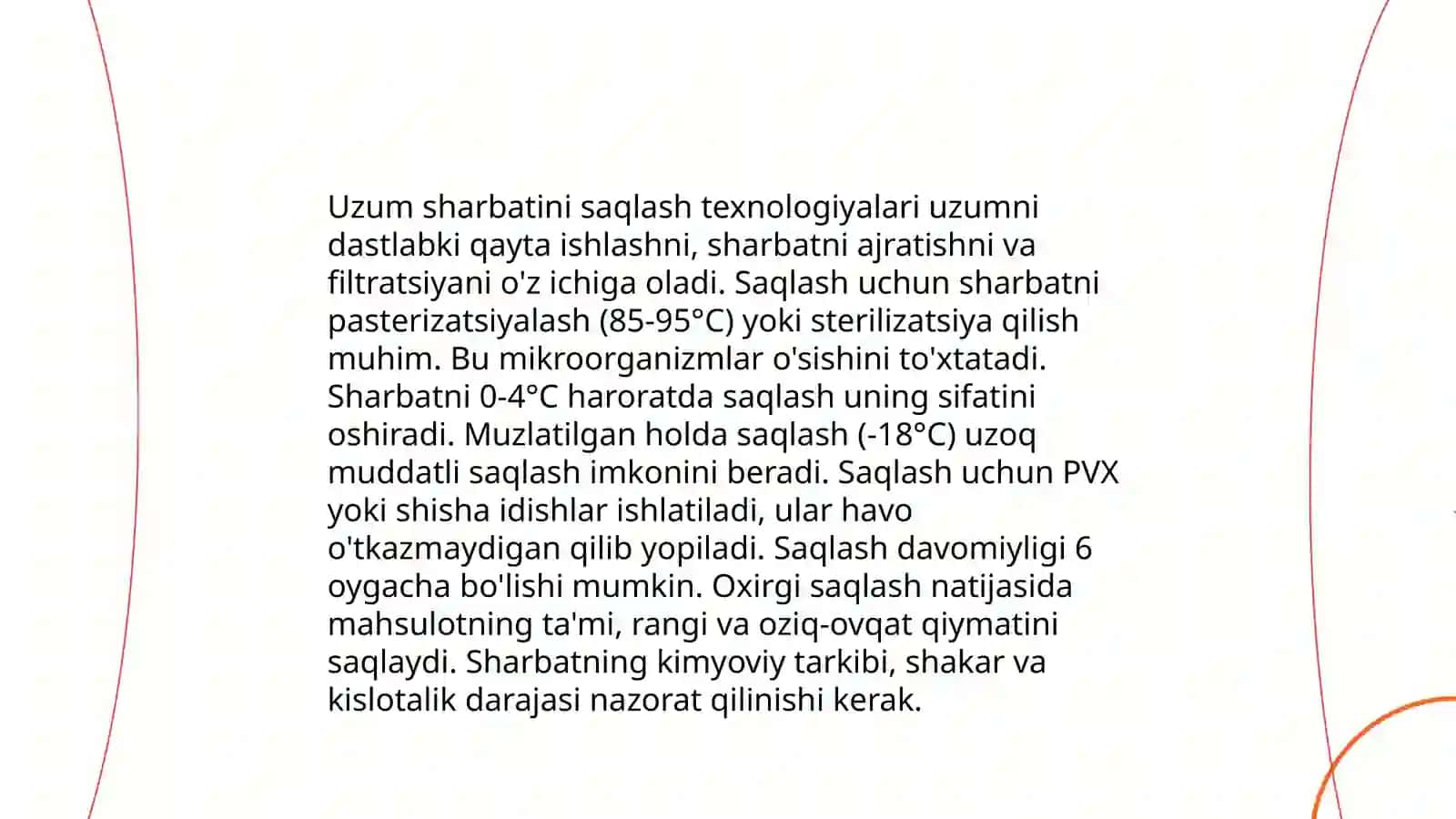Uzumdan sharbat, qiyom, murabbo va sharob tayyorlash texnalogiyasi 4