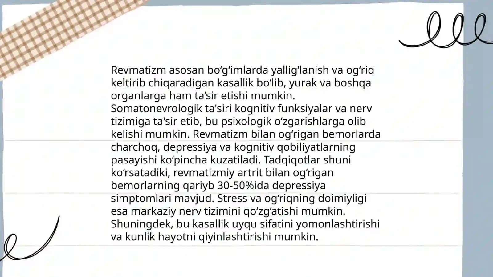 Somatonevrologik sindromlar (revmatizm) 4