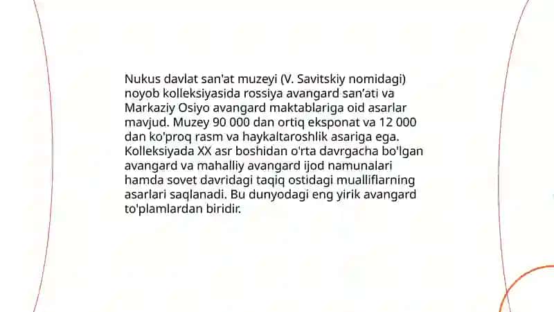V. Savitskiy nomidagi Nukus Davlat san'at muzeyiga sayohat 4