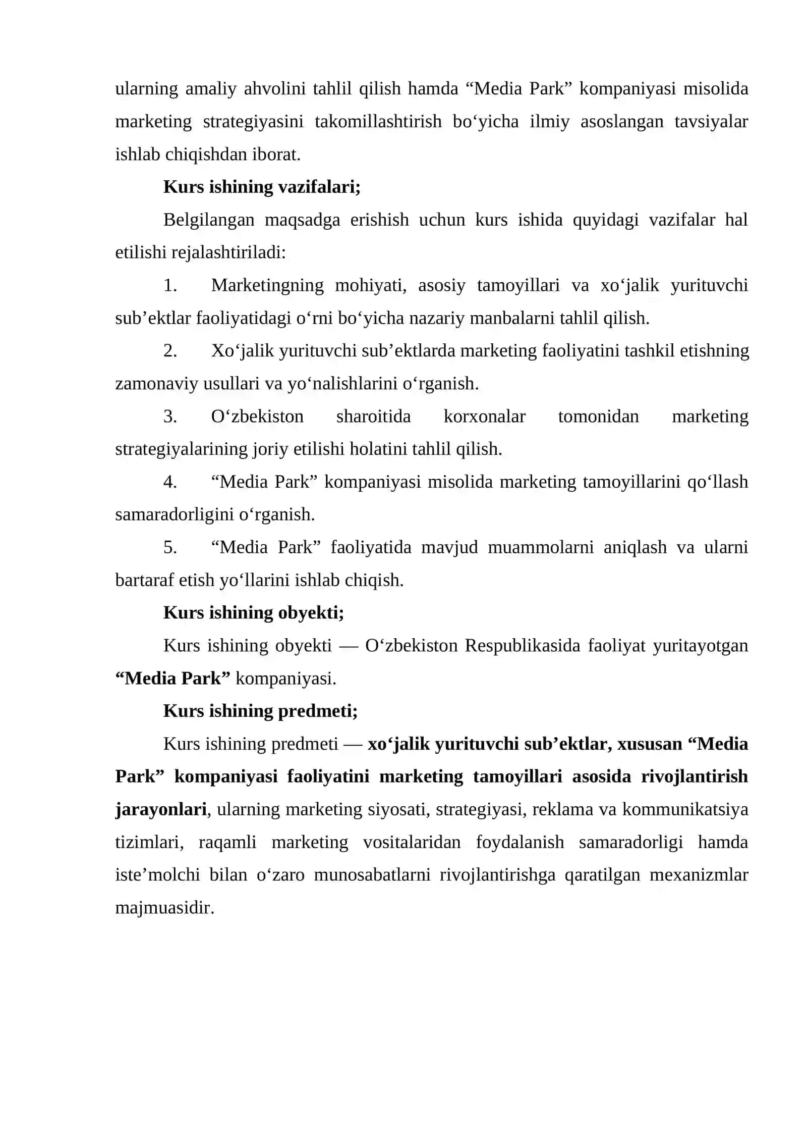 Xoʻjalik yurituvchi sub'ektlar faoliyatini marketing tamoyillari asosida rivojlantirish 4