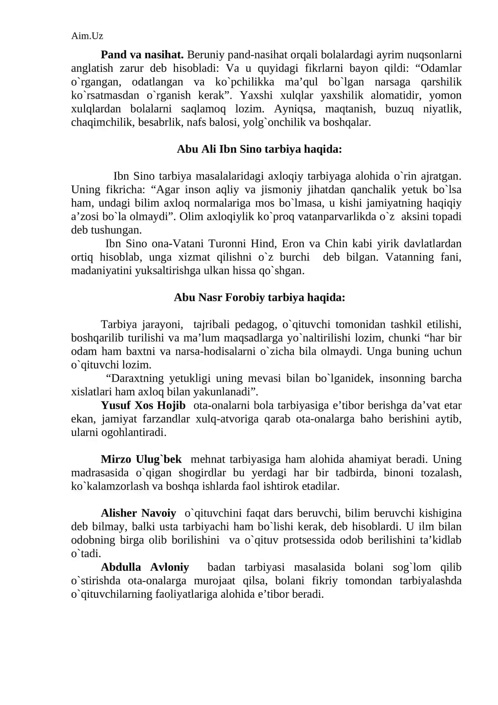 Umumta'lim maktablarining 5-sinflarida “Tarbiyaviy soat” mashg`ulotlarini tashkil etish bo`yicha metodik qo`llanma 4