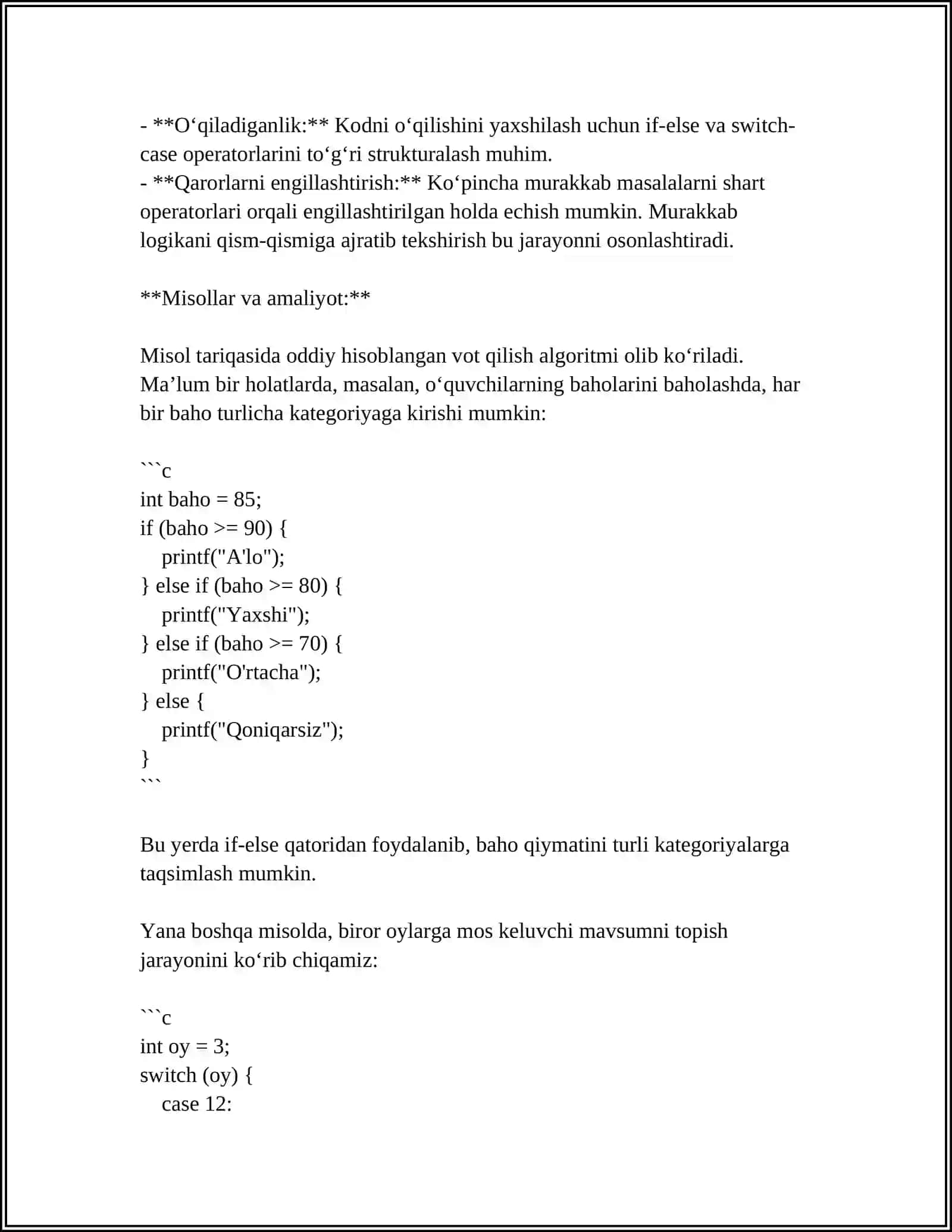PYTHONDA MURAKKAB KO'RINISHDAGI MATEMATIK MASALARNI YECHISHDA SHART OPERATORLARINI QO'LLAGAN HOLDA DASTUR YARATISH 4