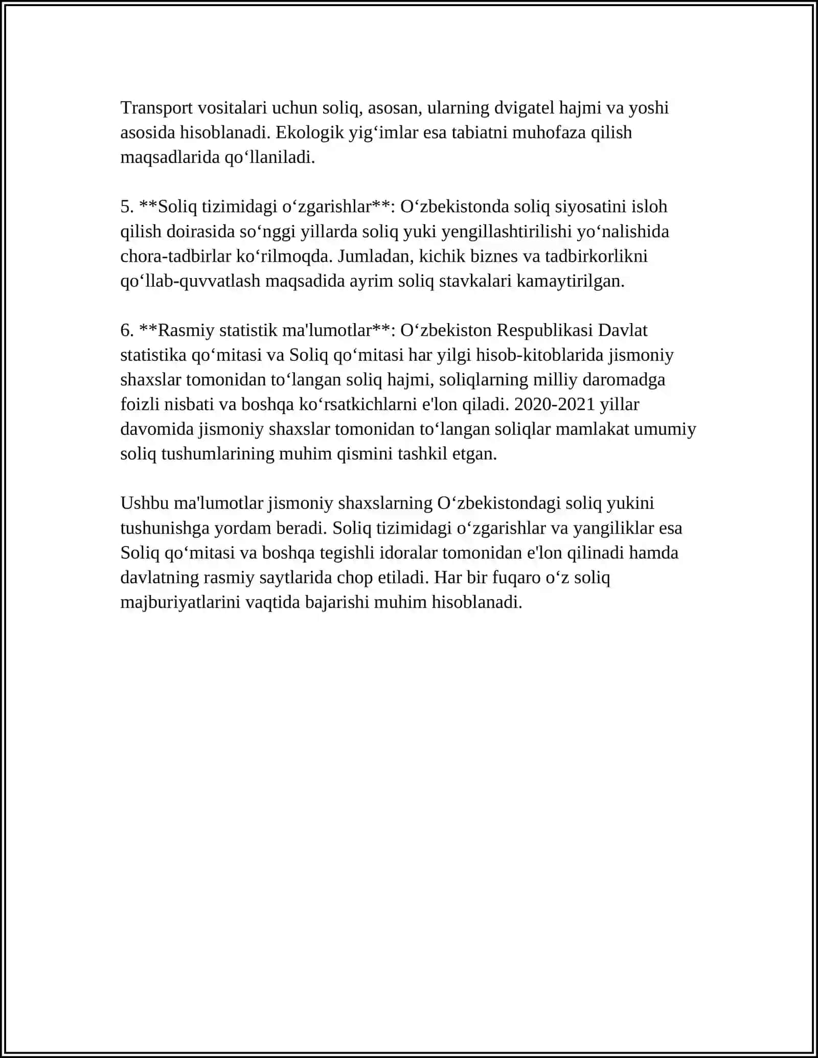 JISMONIY SHAXSLARDAN OLINADIGAN DAROMAD SOLIGʻI 4