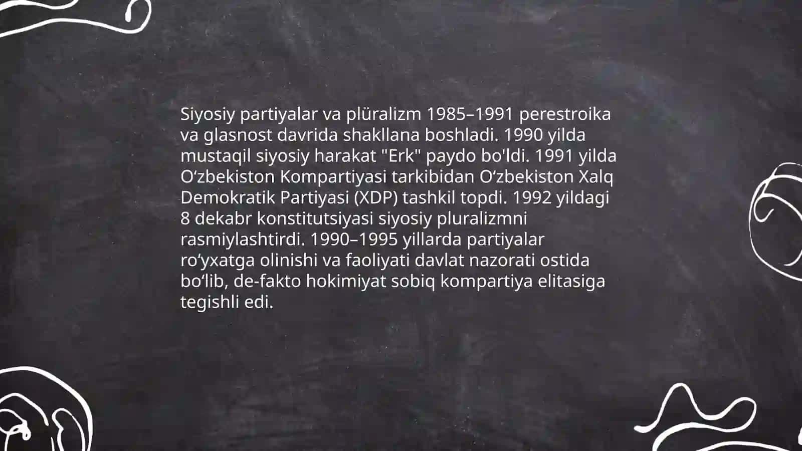 Mustaqillikka erishish Oʻzbekistondagi ijtimoiy siyosiy jarayonlar 4