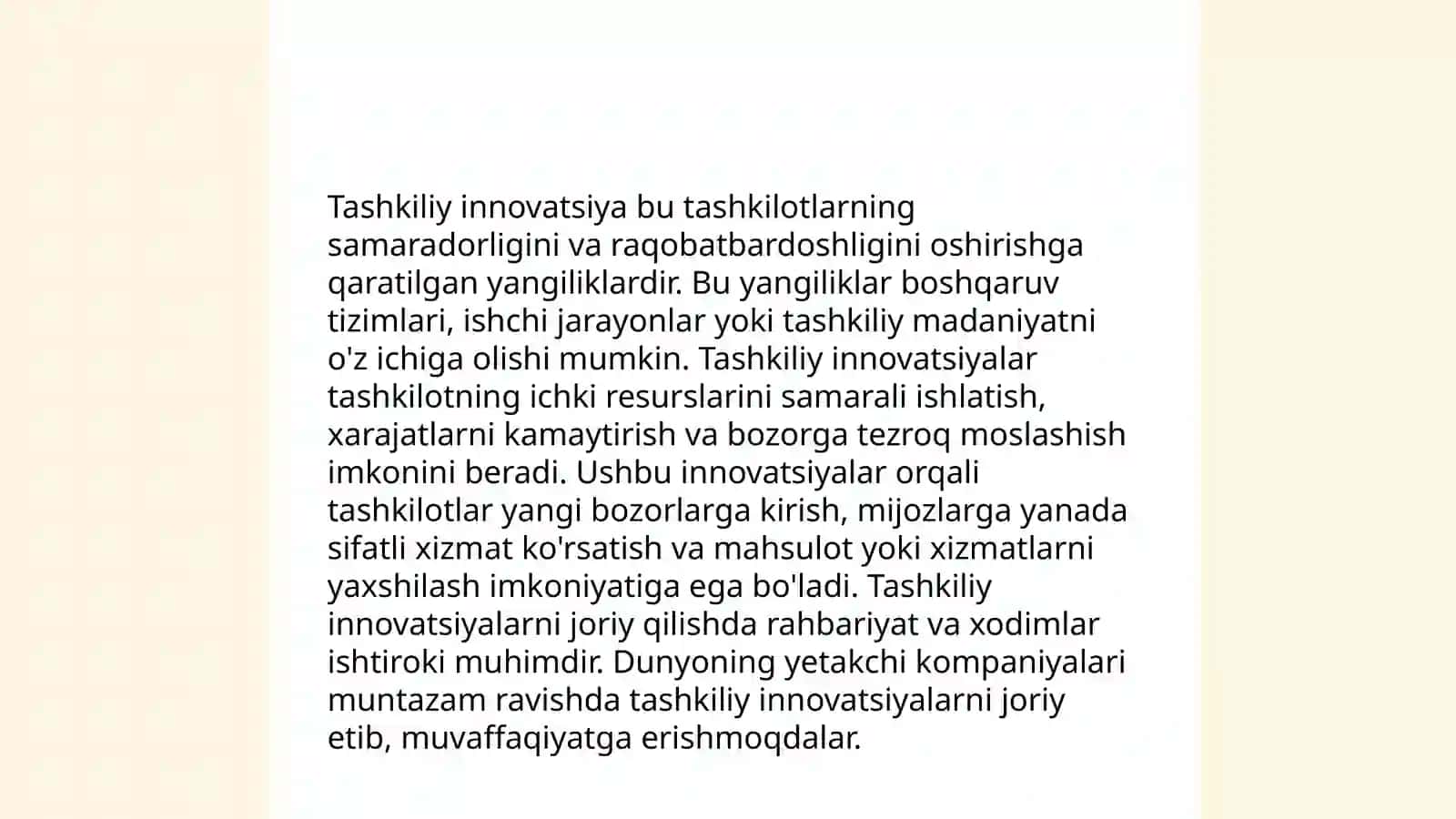 Rivojlanishning institutsional nazariyasi va tashkiliy innovatsiya subektlari 4