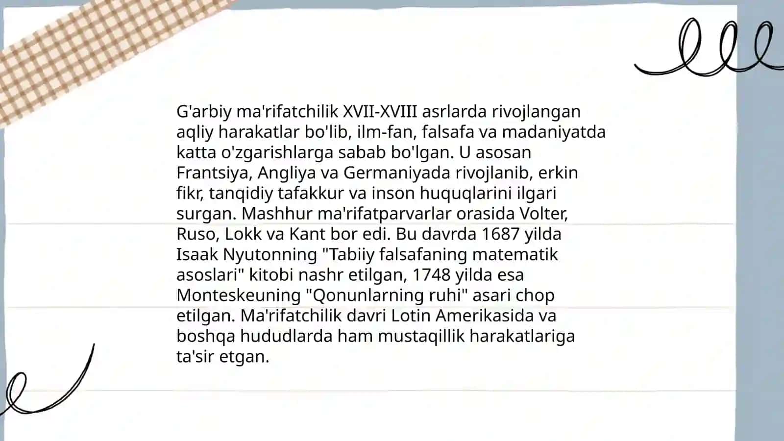 Ma'rifatchilik: G'arb va Sharq ma'rifatchiligining umumiy xususiyatlari 4