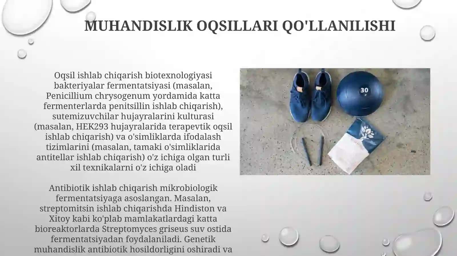 Oqsilvaantibiotiklar ishlab chiqarish biotexnologiyasi 4