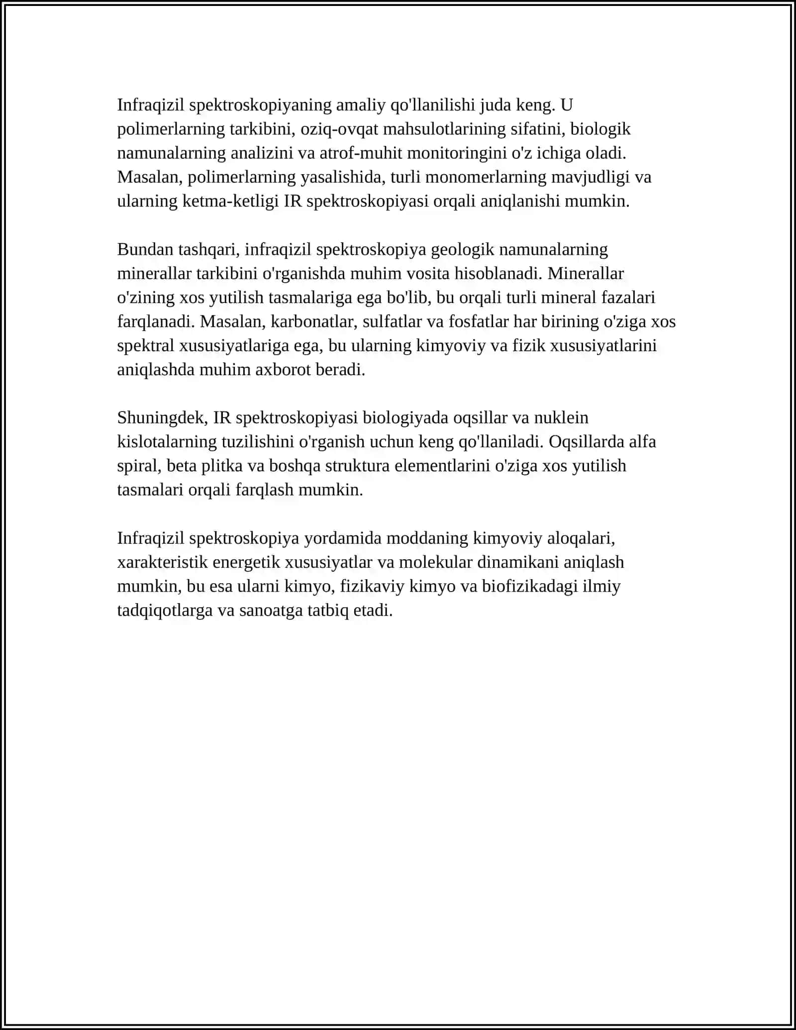 Moddalarning infraqizil spektrlari 4