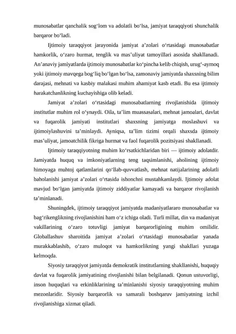 Tarixning jamiyat taraqqiyotidagi o‘rni 4