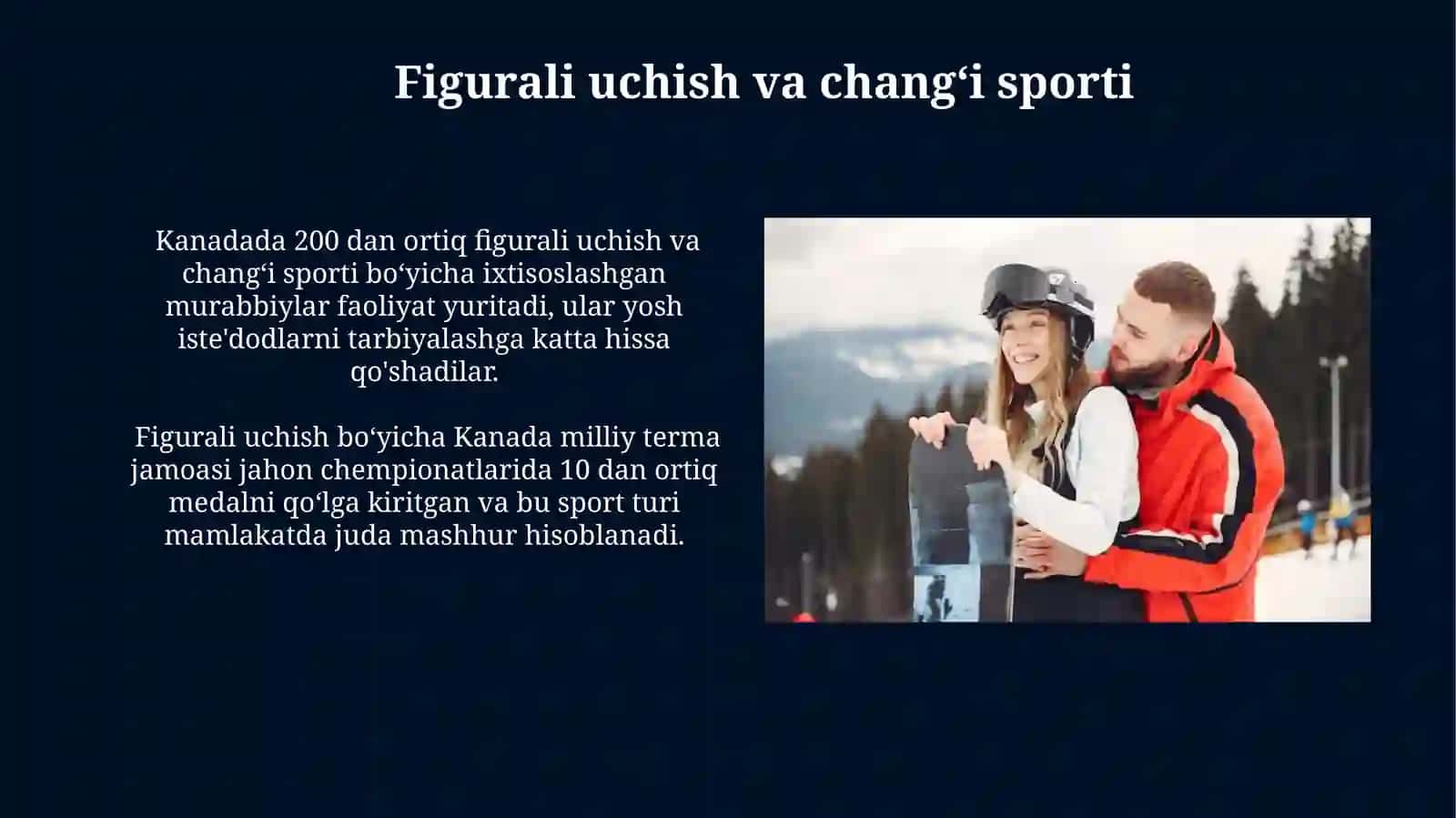 Kanadada qishki sport turlari va futbol 4