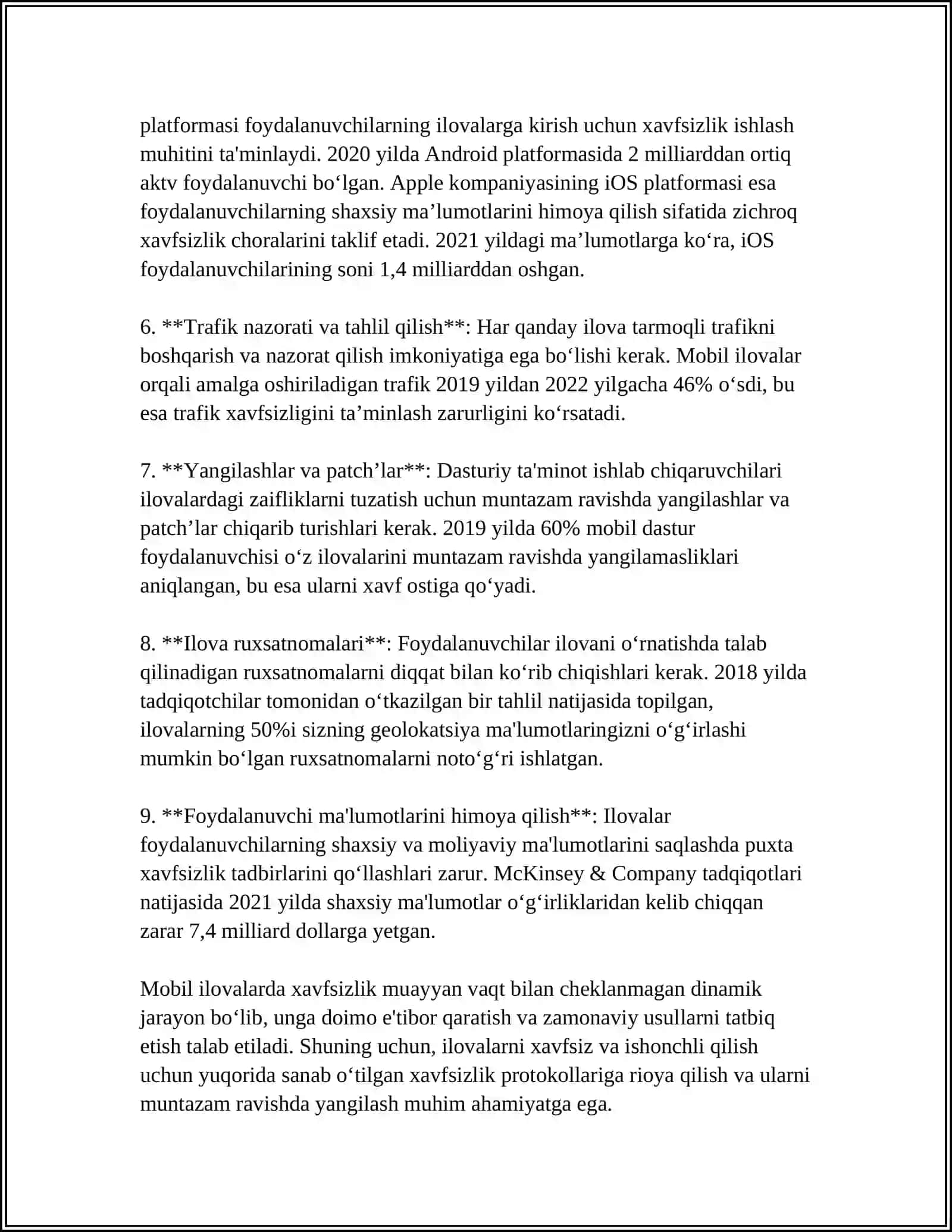 Mobil ilovalarda xavfsizlik protokollari 4