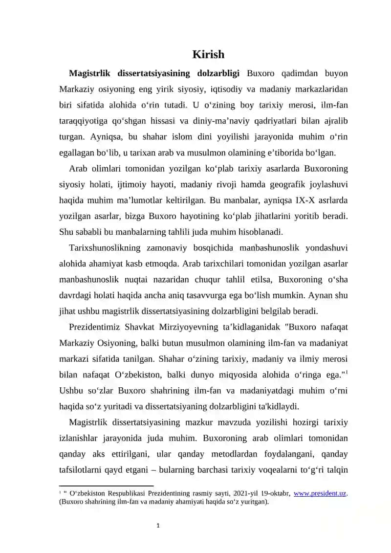 BUXORO TARIXINI O'RGANILISHINING MANBASHUNOSLIK TAHLILI 4