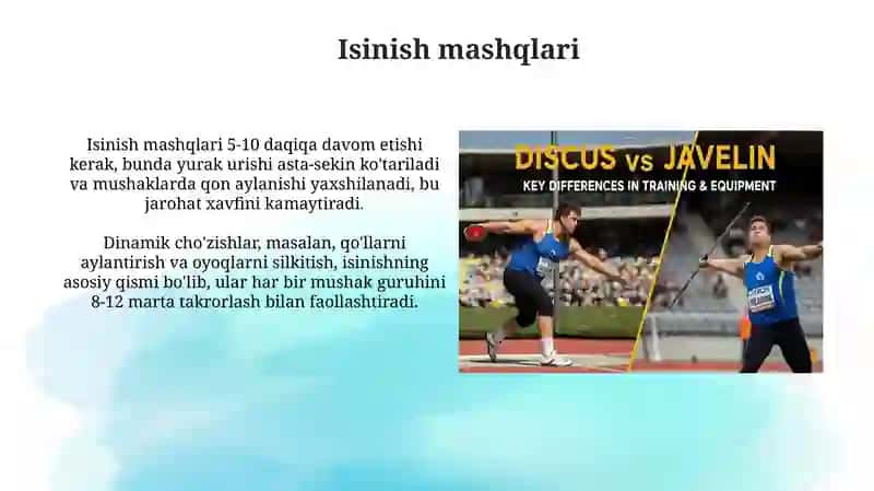 Uloqtirish turlari boʻyicha boshlangʻich tayyorgarlik 4