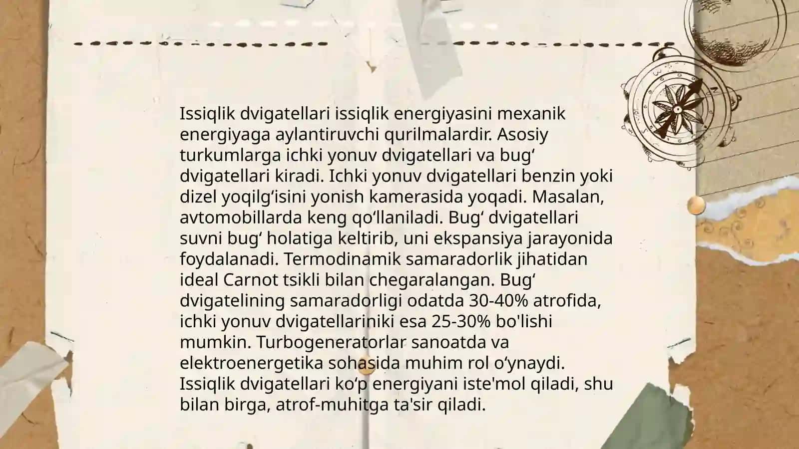 Aylanma va Karno sikli 4