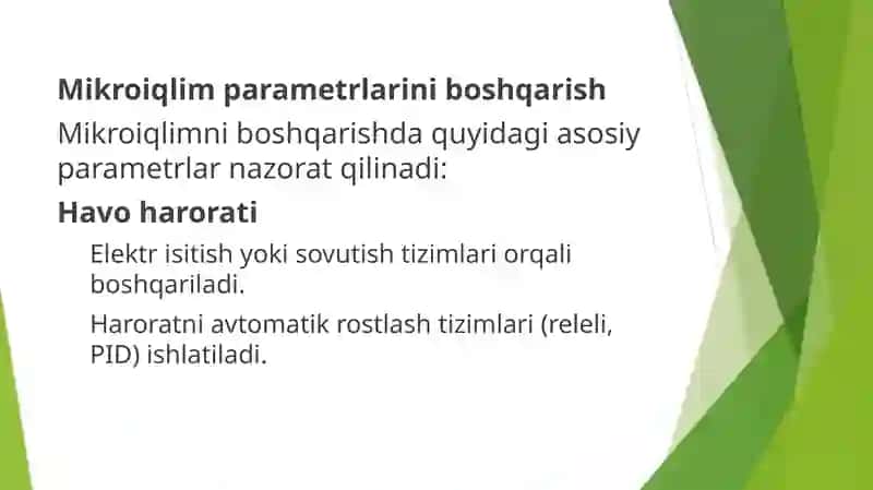 Mikroiqlim jarayonini avtomatlashtirish 4