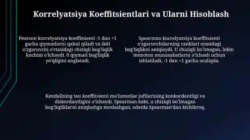 Korrelyatsion-regression tahlil 4