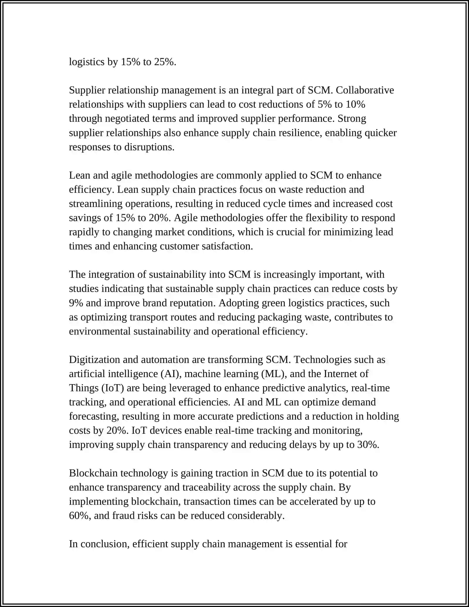 THE IMPORTANCE OF LOGISTICS IN BUSINESS 4