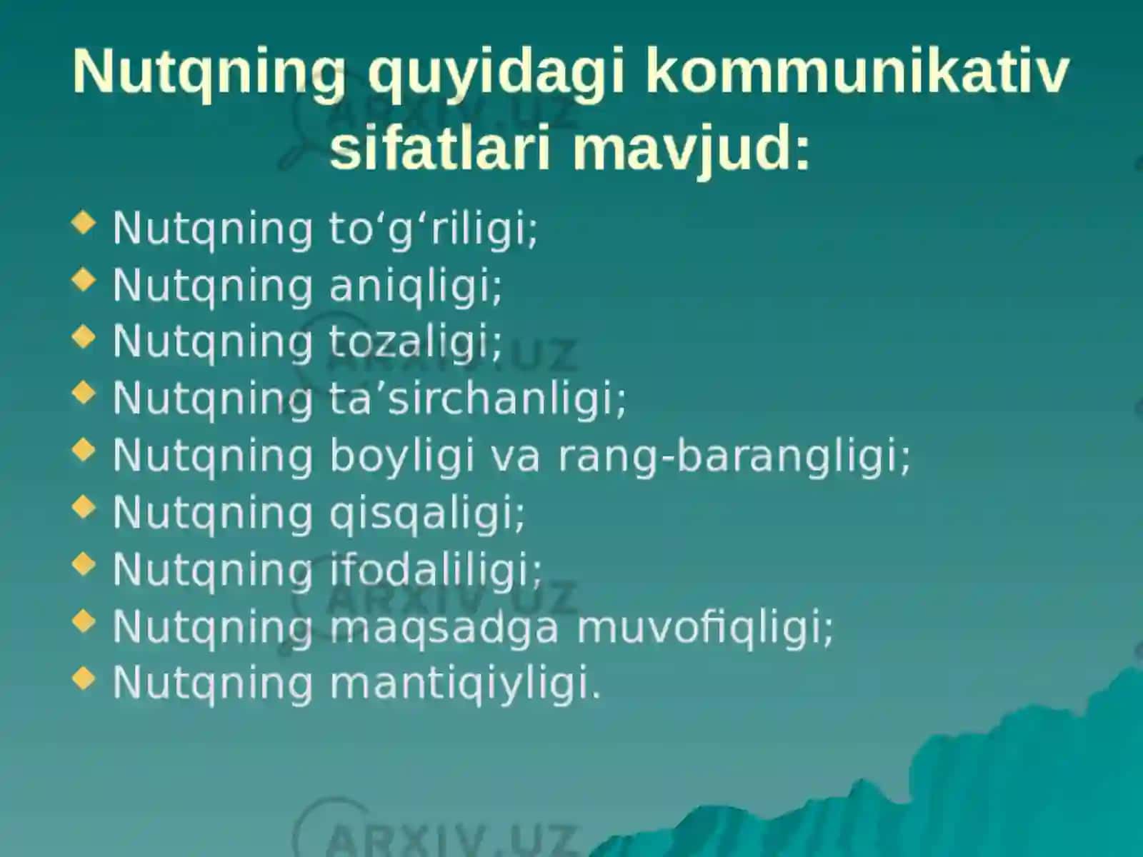 Ritorika (nutqning axamiyati) 4
