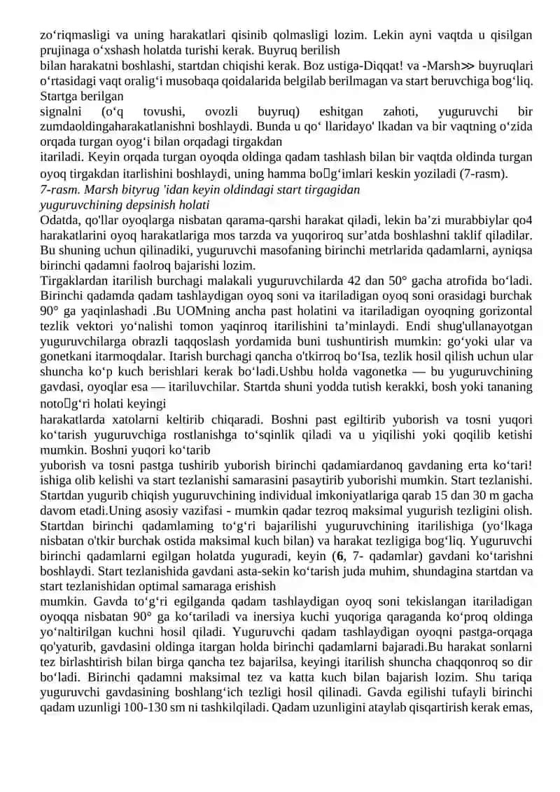 Qisqa masofalarga yugurish va estafetali 4