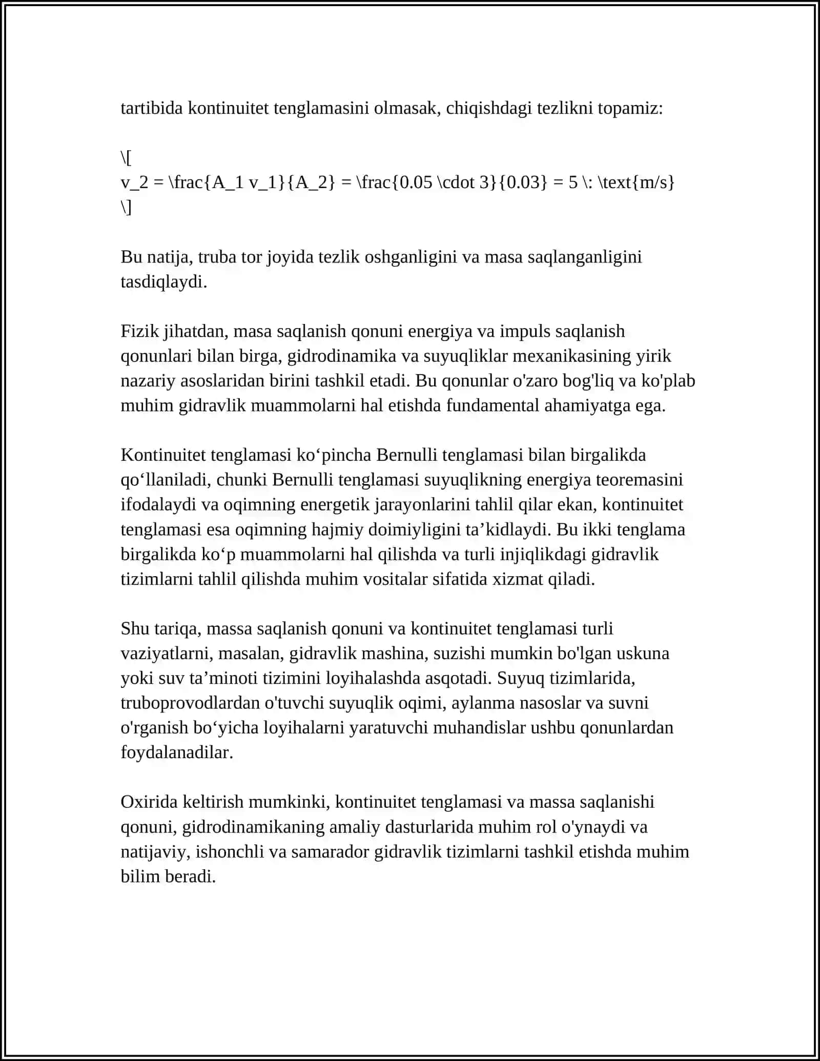 GIDRODINAMIKANING ASOSIY QONUNLARI 4
