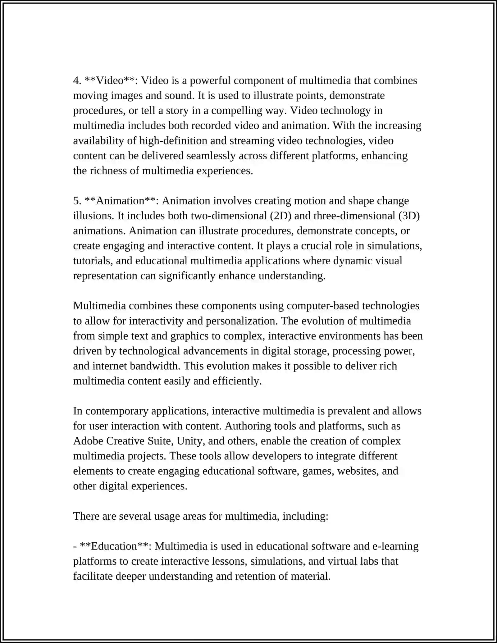 EFFECTIVE USE OF MULTIMEDIA IN ONLINE TEACHING 4