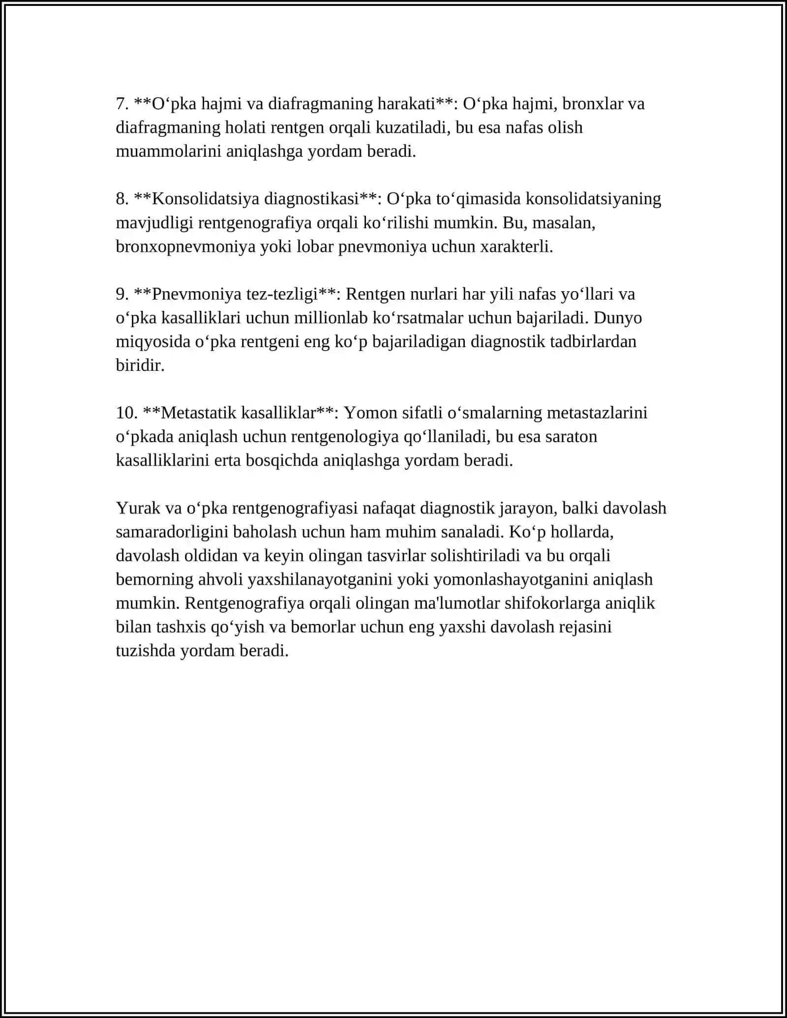 YURAK-QON TOMIR TIZIMI KASALLIKLARINING NUR DIAGNOSTIKASI 4