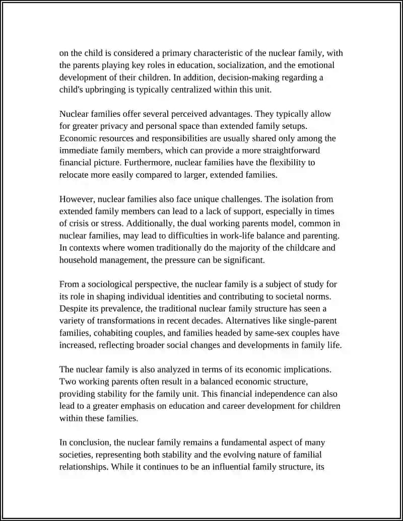 Nuclear Family Structure 4