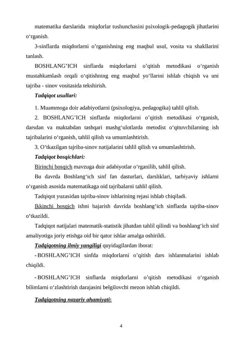 Boshlang‘ich sinflarda asosiy miqdorlar 4