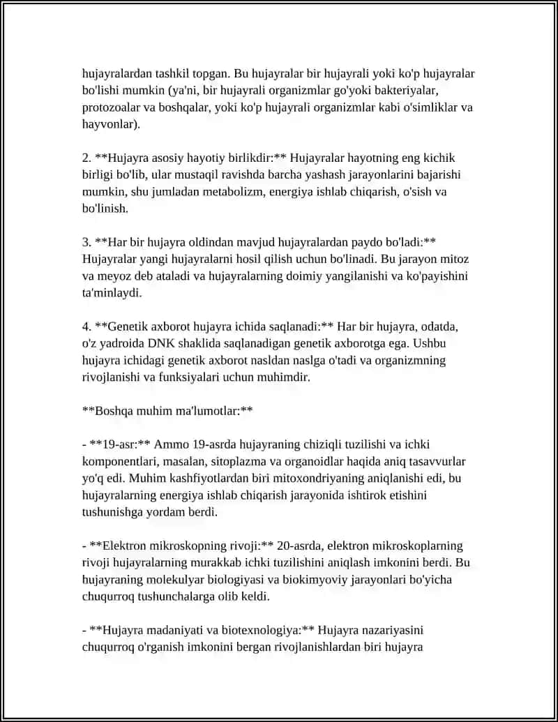 HUJAYRA TUZULISHI. HUJAYRA NAZARIYASI. HAYVON VA ODAM XROMASOMALARINING MORFOFUNKSIONAL XARAKTERISTIKASI 4