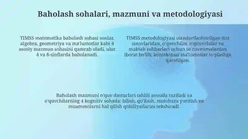 TIMSS baxolash dasturining kelib chiqishi va asosiy maqsadlari 4