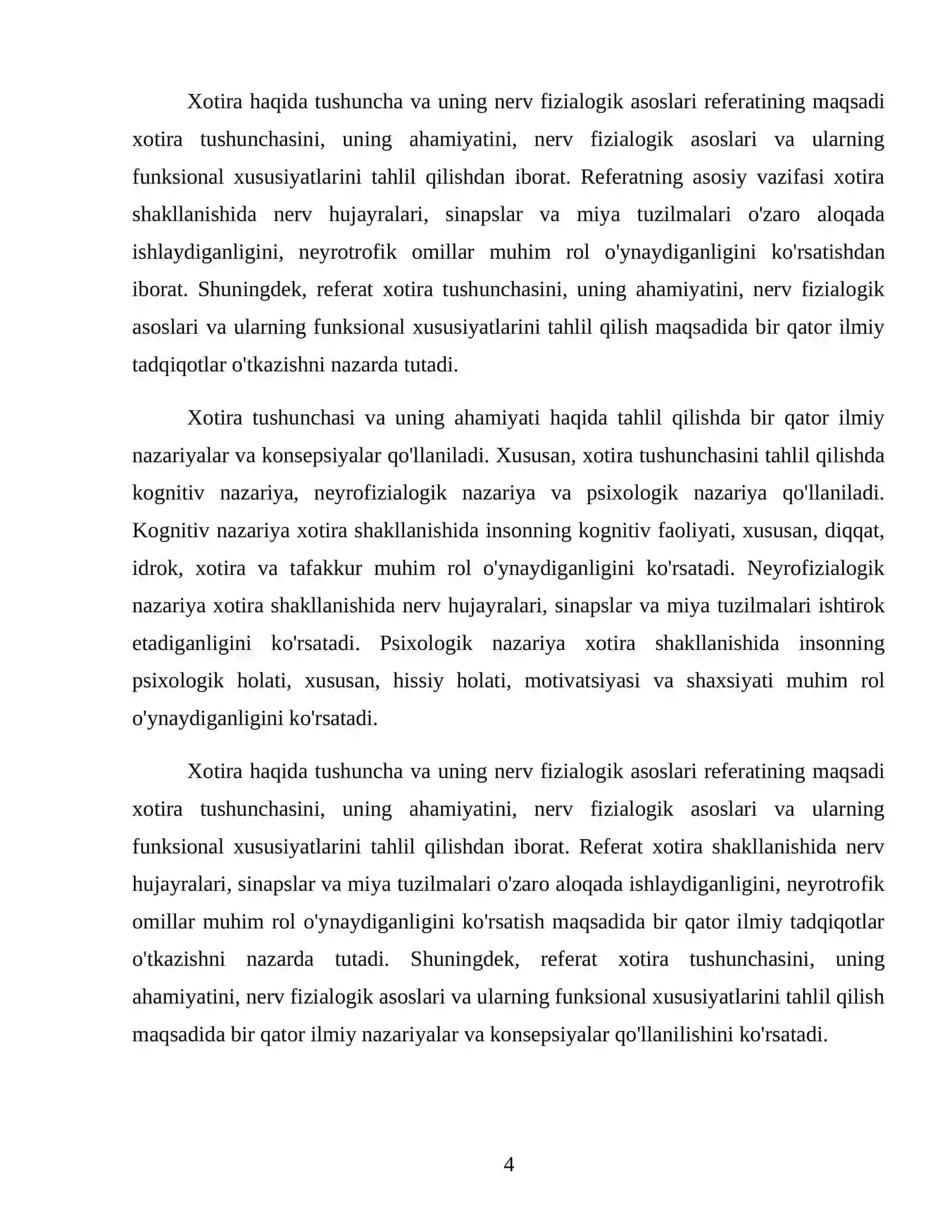 Xotira haqida tushuncha va uning nerv fizialogik asoslari 4