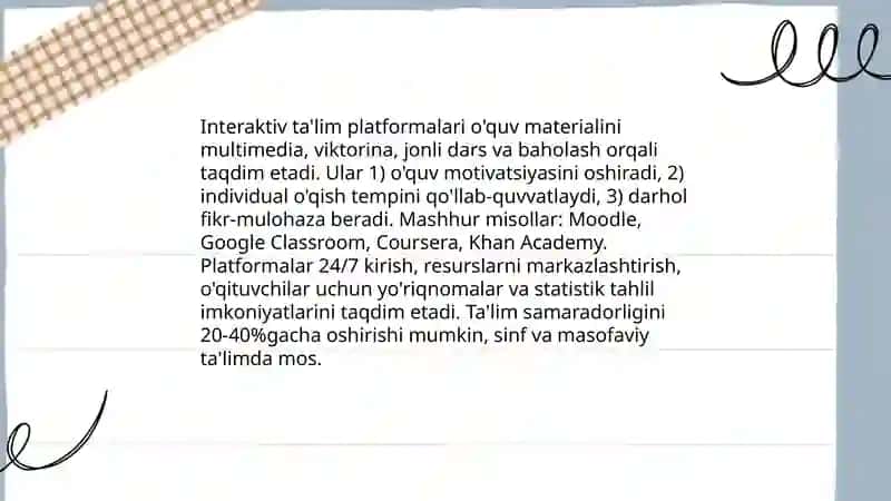 Ta'lim bóyicha elektron resurslar 4
