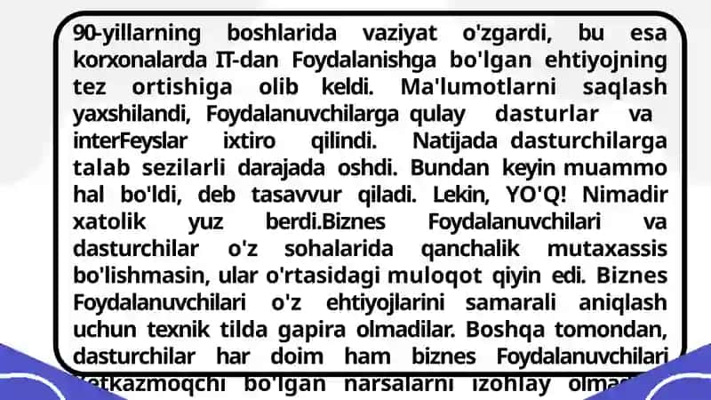 BIZNES-TAHLIL ANALITIK ISHLARNING YANGI YOʻNALISHI 4