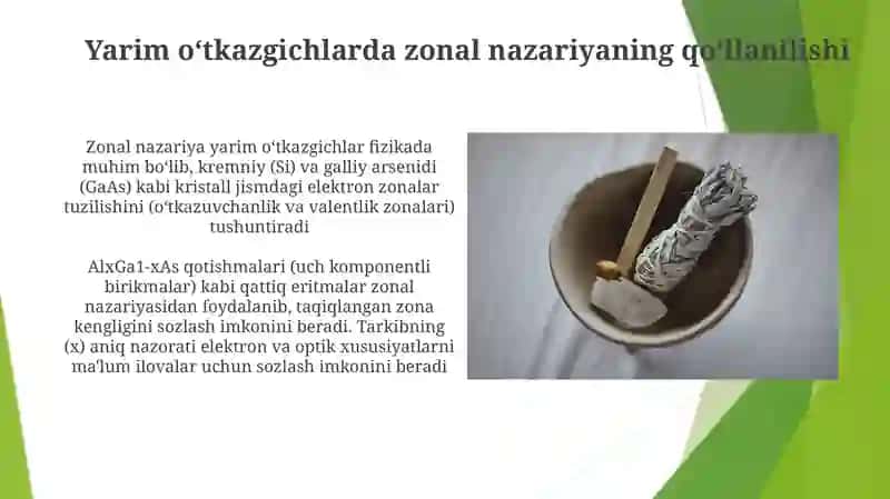 Kiristallarning zonalar nazaryasi 4