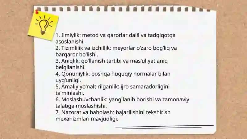 Uslubiy meyorlar 4