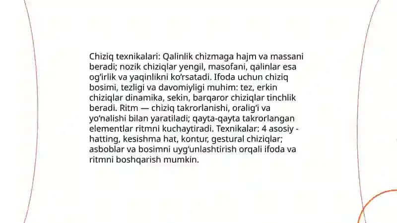Chizish texnikasi 4