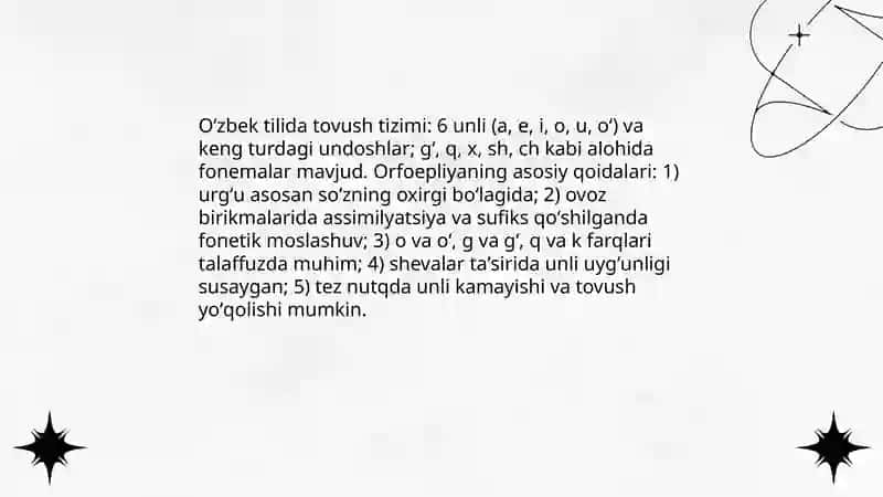Oʻzbek tili orfoepiyasining oʻrganilishi 4
