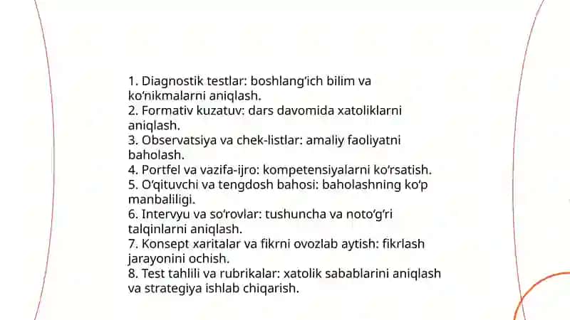 Talim olganlikni tashxis etish 4