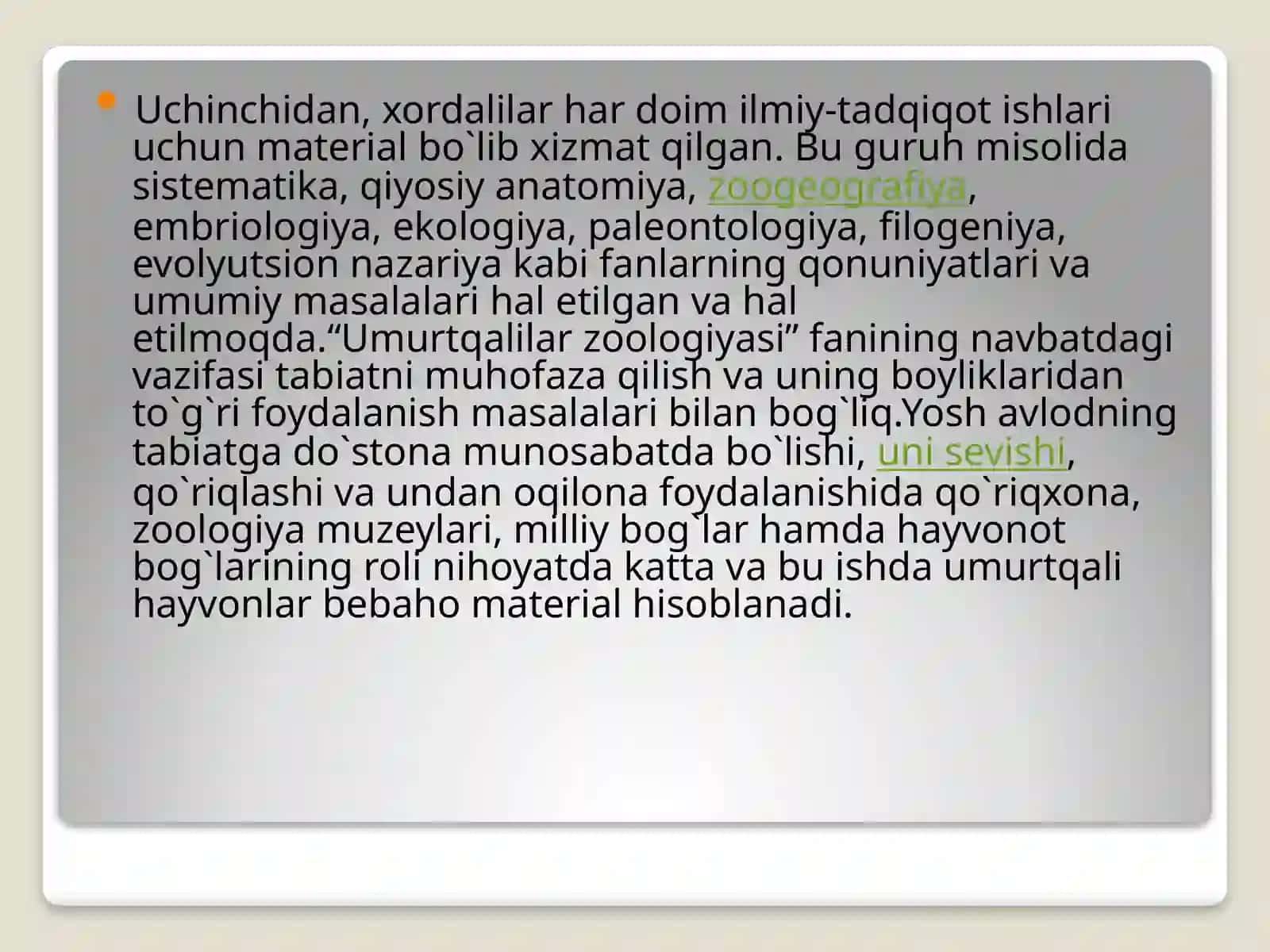 Umurtqalilarning kelib chiqishi va evolyutsion taraqqiyoti 4