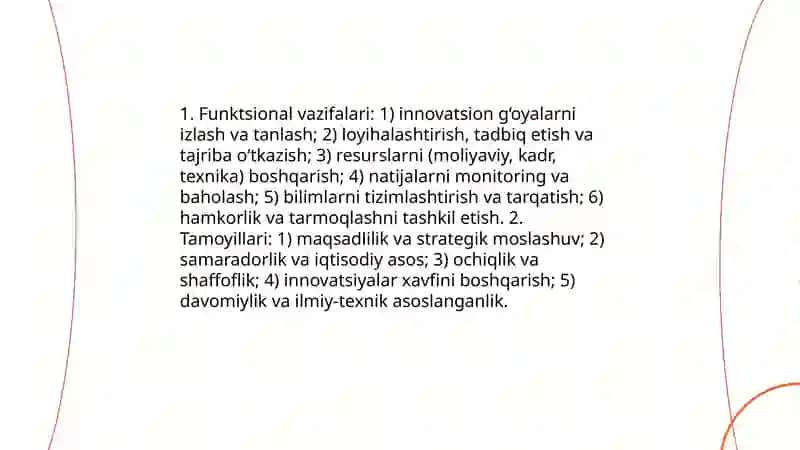 Innovatsion menejmentning asoslari 4