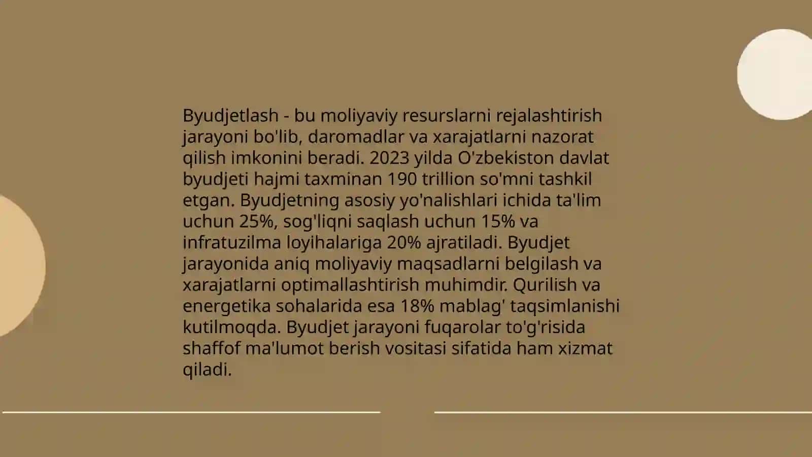 Moliyaviy boshqarishning funksional elementlari 4
