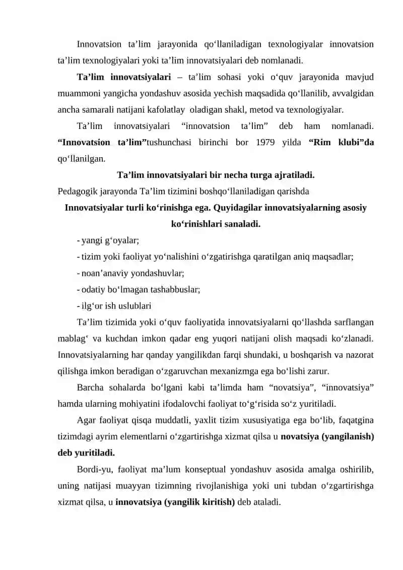 INAVATSION TEXNOLOGIYALAR ASOSIDA LOYIHALASH USULLARI 4