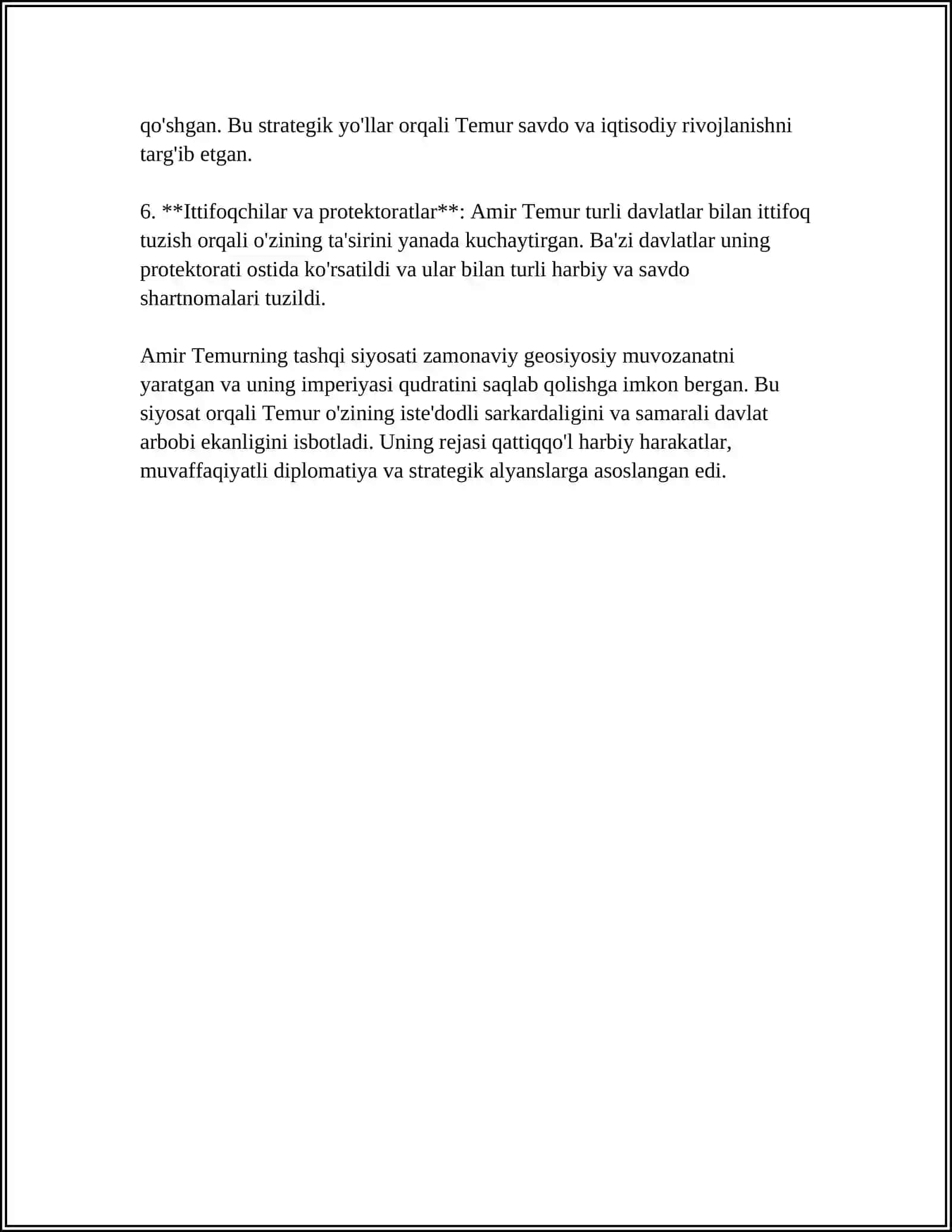 AMIR TEMUR VA TEMURIYLAR DAVRIDA TASHQI SIYOSAT 4
