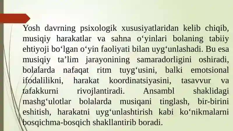 Ansambl va sahna o'yinlar orqali musiqiy-ritmik qobilyatlarni rivojlantirish 4