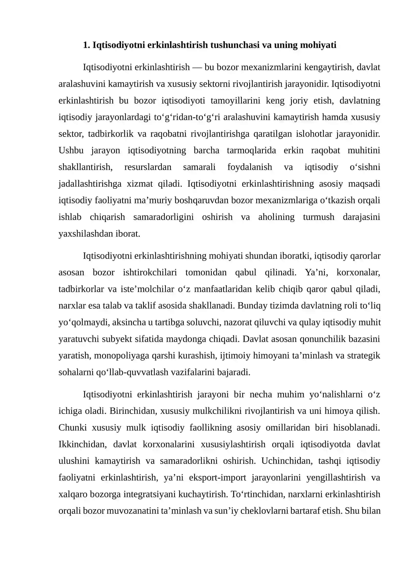 IQTISODIYOTNI ERKINLASHTIRISH SHAROITIDA SOLIQ SIYOSATINING ASOSIY YO‘NALISHLARI VA UNING O‘ZIGA XOS XUSUSIYATLARI 4
